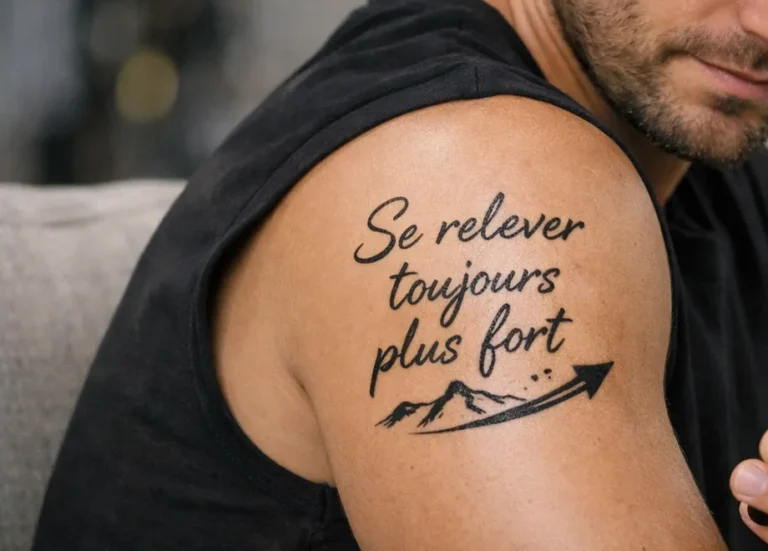 tatouage phrase force